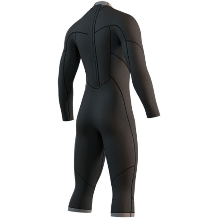 2025 Mystic Hombres Brand 3/2mm Manga Larga Pierna Corta Back Zip Neopreno 35000.250032 - Black